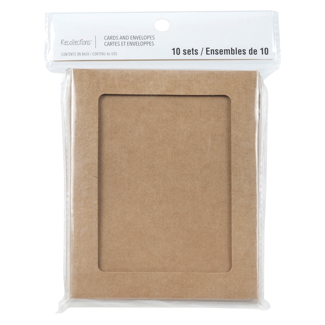 12 Packs: 10 ct. (120 total) 4.25&#x22; x 5.5&#x22; Kraft Frame Cards &#x26; Envelopes by Recollections&#x2122;